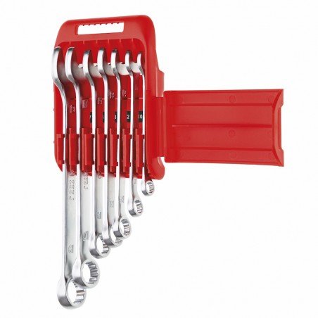 SERIE DI 7 CHIAVI COMBINATE CON SUPPORTO IN PLASTICA 285 J/DS7
