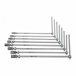 SERIE DI 8 CHIAVI A T SNODATE CON BOCCA ESAGONALE USAG 276 CE/SE8