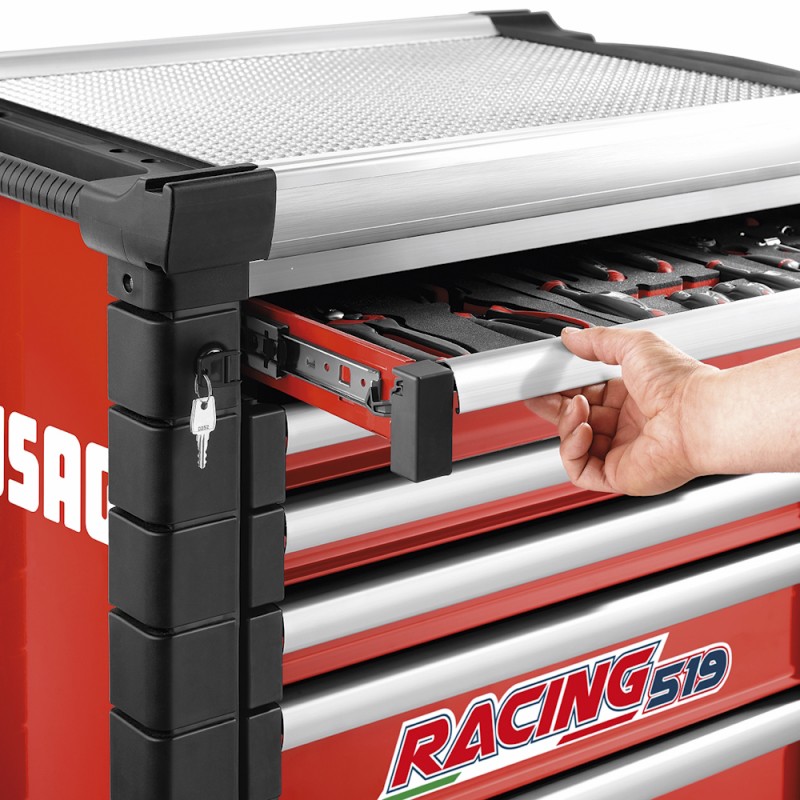 USAG 519 RS6/3V Carrello in Alluminio RACING - 6 cassetti (vuoto)