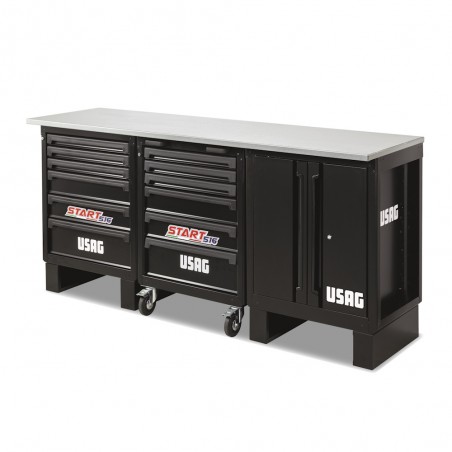 USAG U05160289 516 SA/BCA Banco acciaio c/carrello