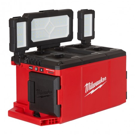 MILWAUKEE POALC-0 Faro M18™ PACKOUT™ e caricabatterie a Batteria o a Corrente