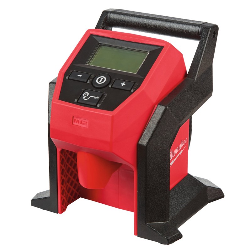 MILWAUKEE BI-0 Compressore compatto M12 per pneumatici Display LCD