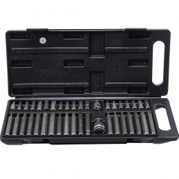 BGS 7073 Set Inserti da 40 Pezzi in Acciaio Cromo Vanadio con Custodia