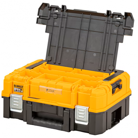 DEWALT Valigetta TSTAK IP54 con maniglia per il trasporto anteriore e posteriore