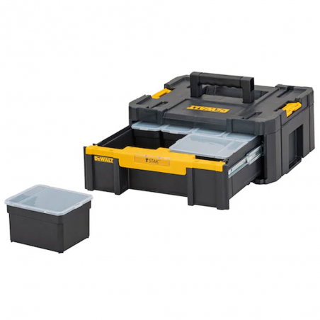 DEWALT TSTAK III Cassetto profondo con 2 contenitori grandi e 4 piccoli