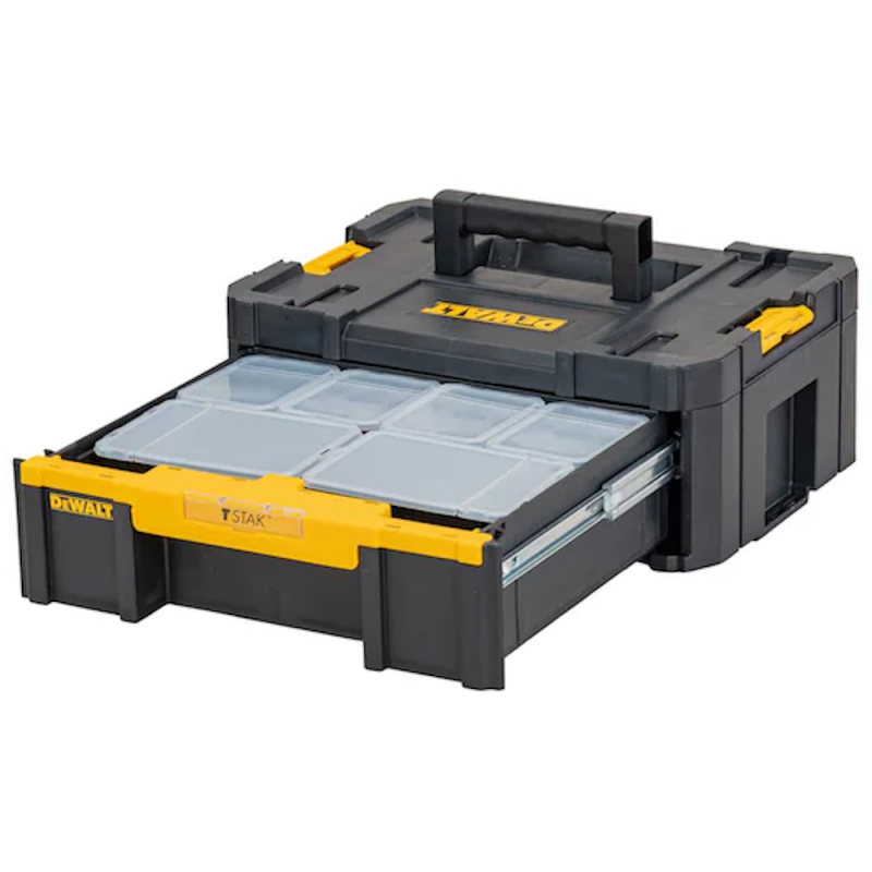 DEWALT TSTAK III Cassetto profondo con 2 contenitori grandi e 4 piccoli