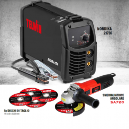 Telwin 816988 Pack Nordika 2170i + Smerigliatrice angolare SA720