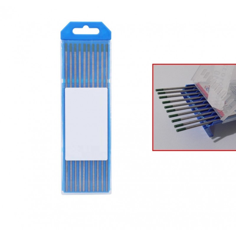 Elettrodi tungsteno WELDLINE saldatura TIG ALLUMINIO colore VERDE