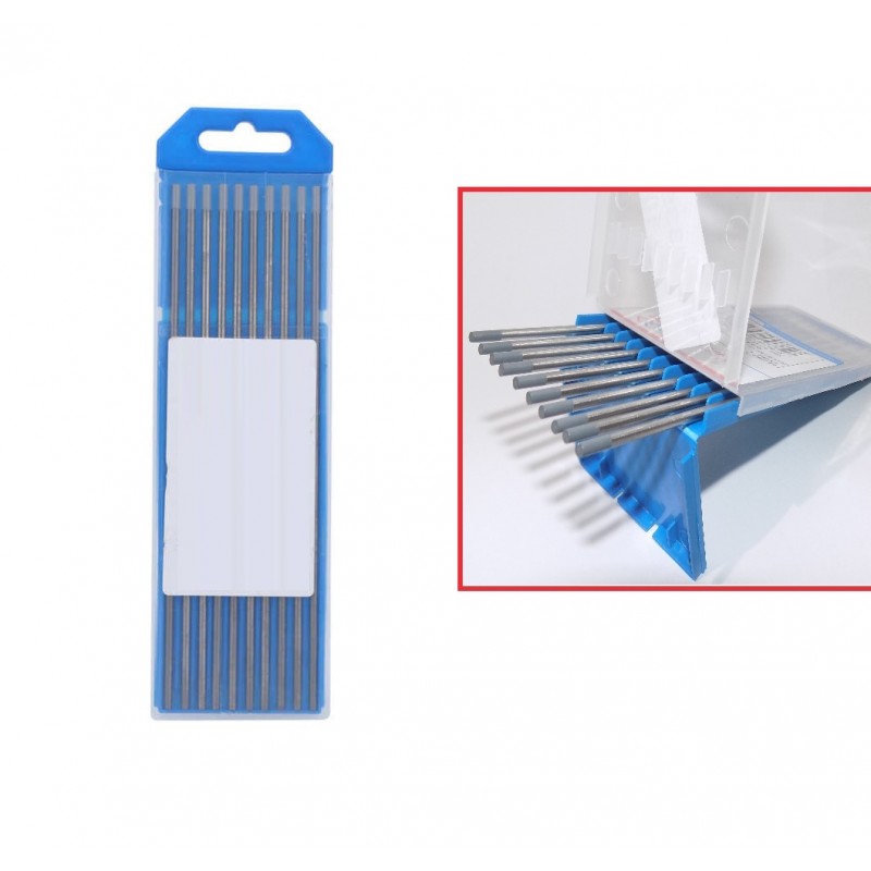 Elettrodi tungsteno cerio 2% per acciao e inox TIG colore GRIGIO