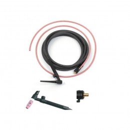 Trafimet SH4413-00 Torcia per saldatura TIG 17V 140A con valvola cavo 4 mt