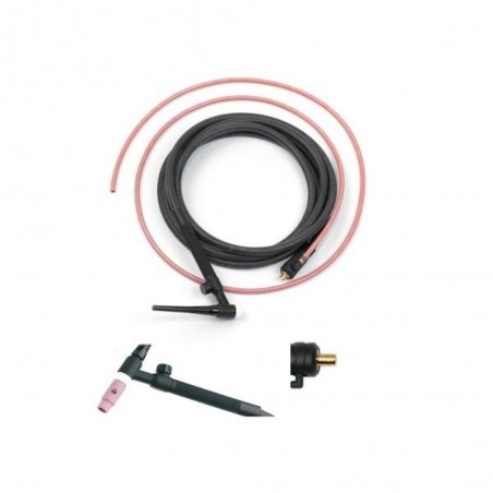 Trafimet SH4413-00 Torcia per saldatura TIG 17V 140A con valvola cavo 4 mt