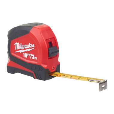 MILWAUKEE Flessometro Serie LED 3m/10ft 19 Lumen 3M Diametro lama 12 mm
