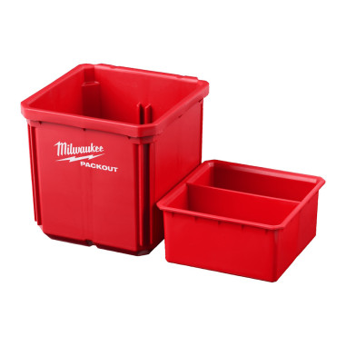 MILWAUKEE PACKOUT 10x10 cm Nest Bin Cestino compatto 46 x 102 x 102 mm