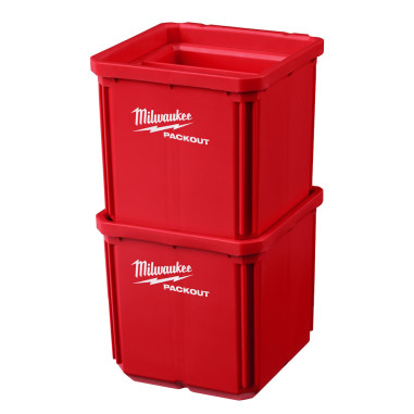 MILWAUKEE PACKOUT 10x10 cm Nest Bin Cestino compatto 46 x 102 x 102 mm