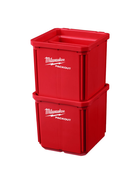 MILWAUKEE PACKOUT 10x10 cm Nest Bin Cestino compatto 46 x 102 x 102 mm