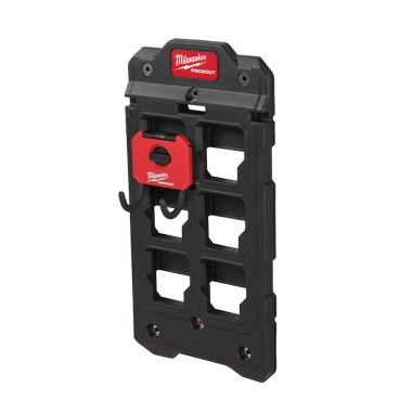 MILWAUKEE PACKOUT Gancio di stoccaggio curvo corto Capacità 7 Kg 178 x 89 x 76 mm