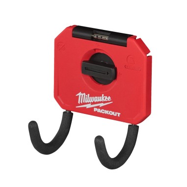 MILWAUKEE PACKOUT Gancio di stoccaggio curvo corto Capacità 7 Kg 178 x 89 x 76 mm