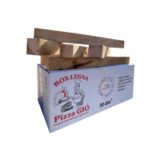 Box Legna PIZZA GIO' di faggio italiano stagionato naturale selezionato 30dm³