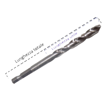 PUNTA TRAPANO PER ACCIAIO METALLO FERRO KRINO HSS-G DIN 338 HEX 1/4" AVVITATORI