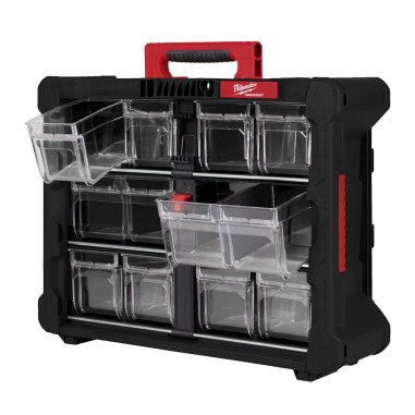MILWAUKEE PACKOUT Organizzatori con contenitori Carico 22.7Kg 170 x 500 x 386 mm