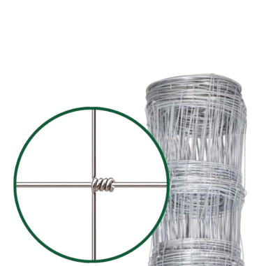 ROTOLO 50 m RETE PASTORALE ANNODATA ZINCATA A MAGLIE DIFFERENZIATE
