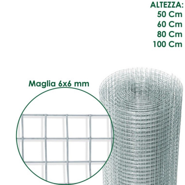 RETE METALLICA ZINCATA ELETTROSALDATA A MAGLIE PICCOLE USO AGRICOLO
