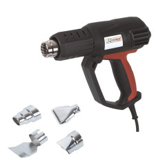 PISTOLA TERMICA KIT 2000W 230V 600° RIBITECH CON ACCESSORI BECCHI