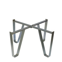 Base in Acciaio Zincato per Botti - Sicurezza e Resistenza 43 cm 150 L