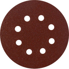 SAITAC D-VEL AW-D  Disco autoaggrappante di carta abrasiva 8 Fori Diametro 127mm