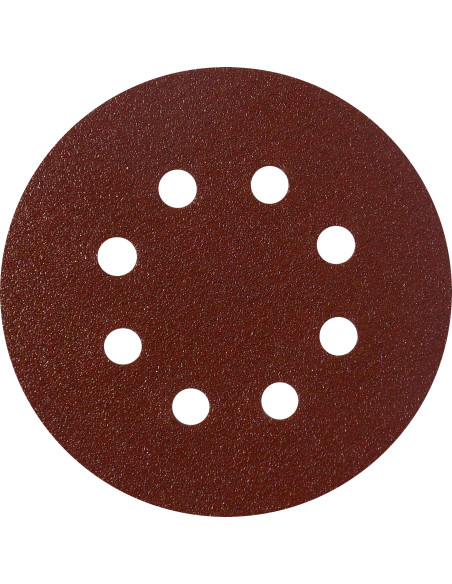 SAITAC D-VEL AW-D  Disco autoaggrappante di carta abrasiva 8 Fori Diametro 127mm