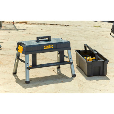 Stanley Cassetta portautensili 25" FATMAX con sgabello 30 Kg