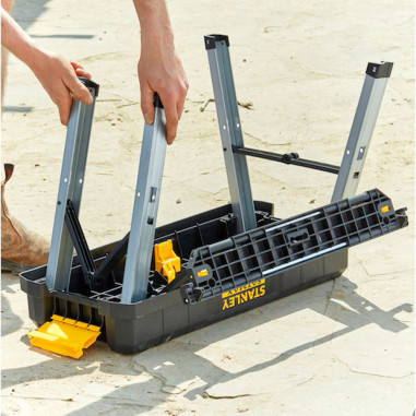 Stanley Cassetta portautensili 25" FATMAX con sgabello 30 Kg