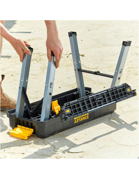 Stanley Cassetta portautensili 25" FATMAX con sgabello 30 Kg