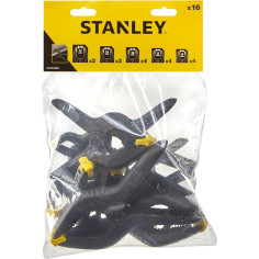 Stanley STHT0-83094 Confezione 16 Morsetti A Molla Giallo Nero