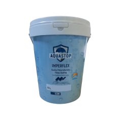 Imperflex Guaina Fibrorinforzata Membrana Impermeabilizzante Aquastop 5Kg Bianca