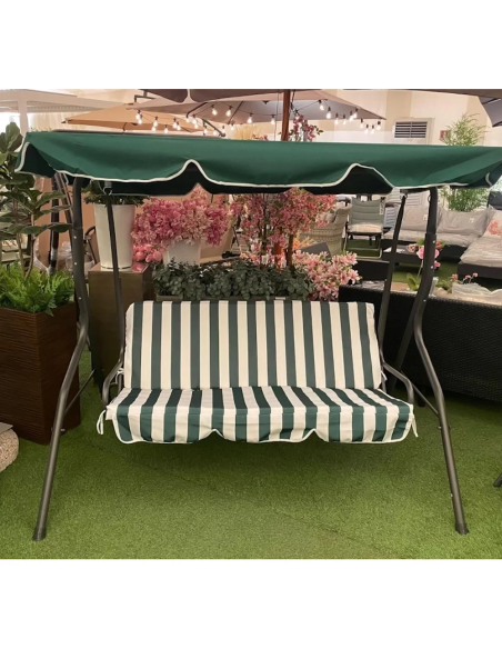 Xone Dondolo da giardino 3 Posti Ipanema 170 x 110 x 153cm Colore Verde