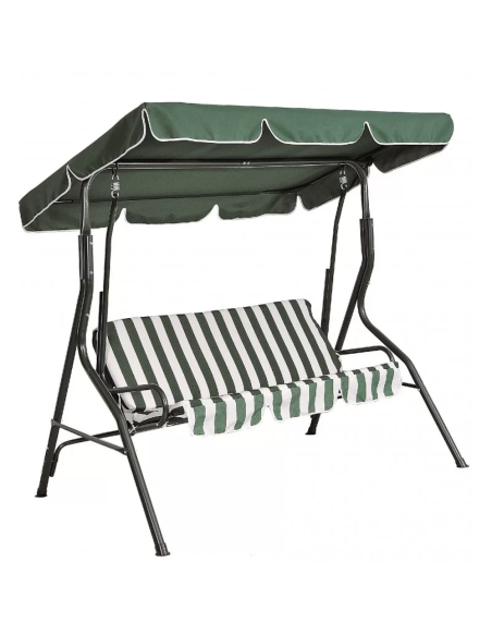 Xone Dondolo da giardino 3 Posti Ipanema 170 x 110 x 153cm Colore Verde