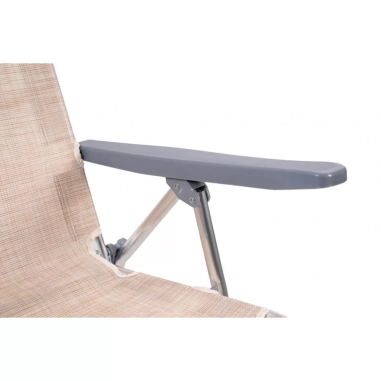 Xone Spiaggina mare beige in alluminio PRO 60 x 48,5 x 80 cm