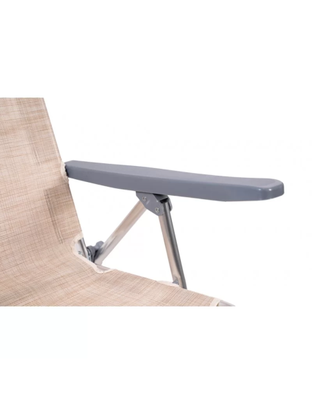 Xone Spiaggina mare beige in alluminio PRO 60 x 48,5 x 80 cm