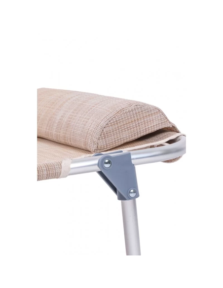Xone Spiaggina mare beige in alluminio PRO 60 x 48,5 x 80 cm