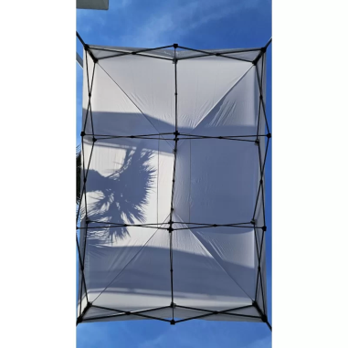 XONE Gazebo richiudibile Levante 3 x 4,5m Bianco Altezza regolabile