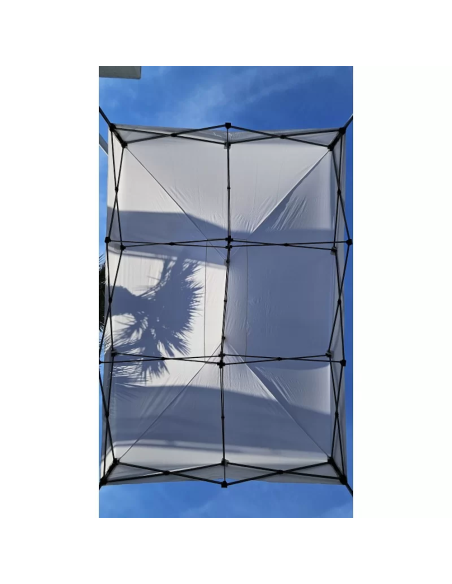 XONE Gazebo richiudibile Levante 3 x 4,5m Bianco Altezza regolabile