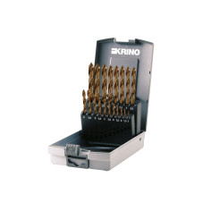 Krino Serie 19 punte HSS per trapano con geometria a gradino STEP+