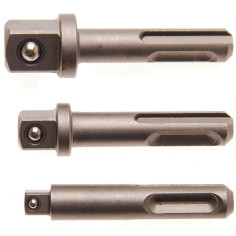 BGS 8214 set 3 pezzi adattatori SDS quadro con sfera attacco 1/4 3/8 1/2