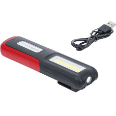 BGS Lampada da officina a Cob-Led con magnete e gancio 3W