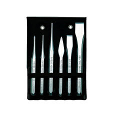 USAG 372 SE6 ASSORTIMENTO 6 PZ SCALPELLI IN ACCIAIO CROMATO + CUSTODIA