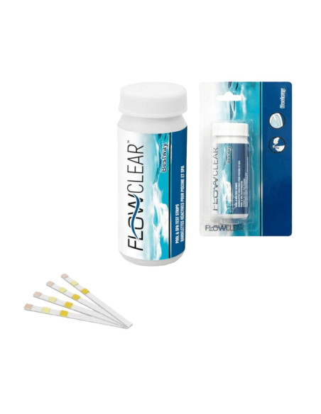 Test cloro clorazione ph alcalinità acqua piscina 3 in 1 a strisce 50 pz