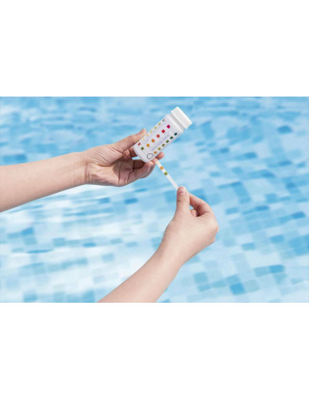Test cloro clorazione ph alcalinità acqua piscina 3 in 1 a strisce 50 pz