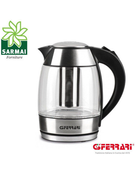 G3 FERRARI BOLLE BLU BOLLITORE ELETTRICO TISANIERA 1,8 LT 2200W CON FILTRO INOX