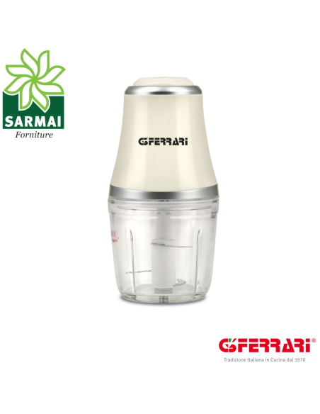 G3 FERRARI Trito3 tritatutto trituratore 220W bicchiere in vetro 500ml lame inox
